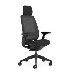 With headrest / 3D Microknit Black 5T21/Fame Black 8004
