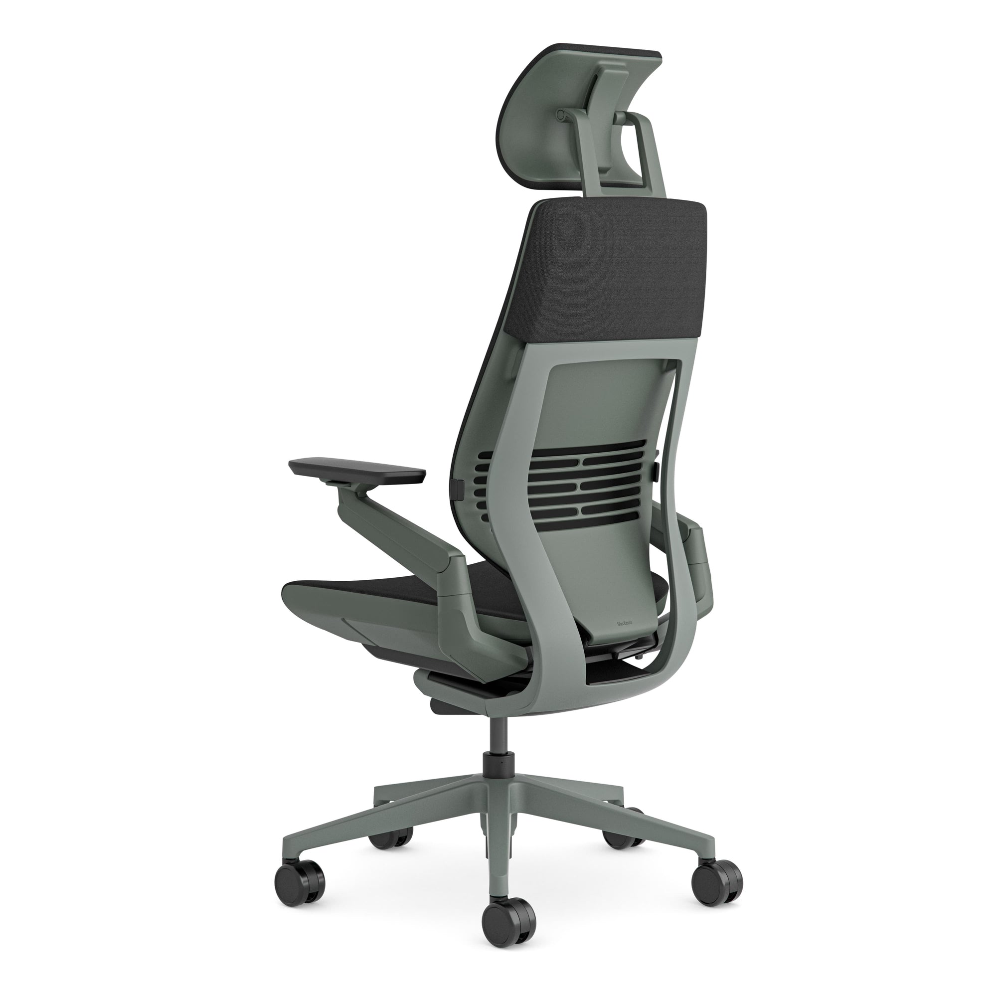 New Steelcase Gesture Chair Headrest Platinum Frame Seagull Seat Back Merle  Arms