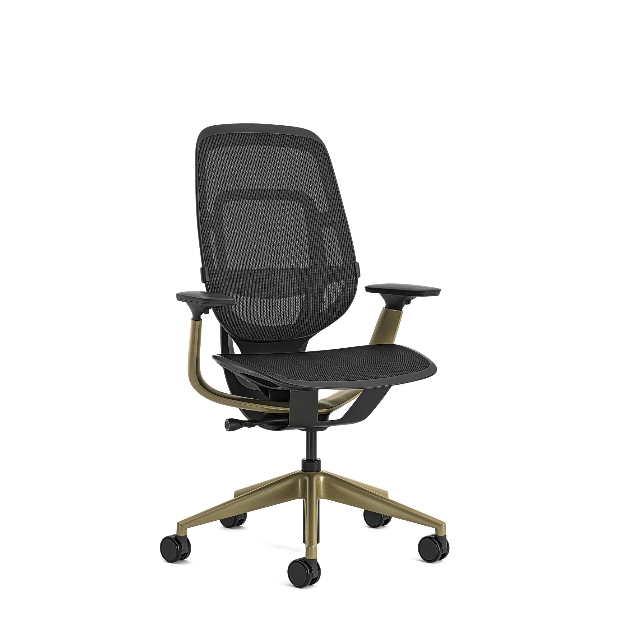 Without headrest / Intermix Black KR08+Matte Brass 4B22