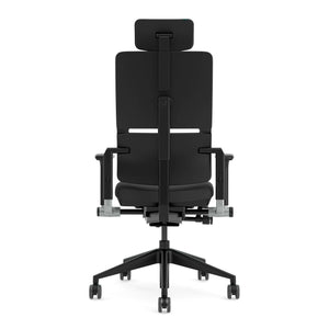 With headrest / Fame Black 8004