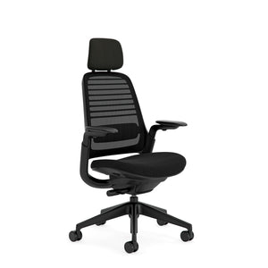 With headrest / 3D Microknit Black 5T21/Fame Black 8004