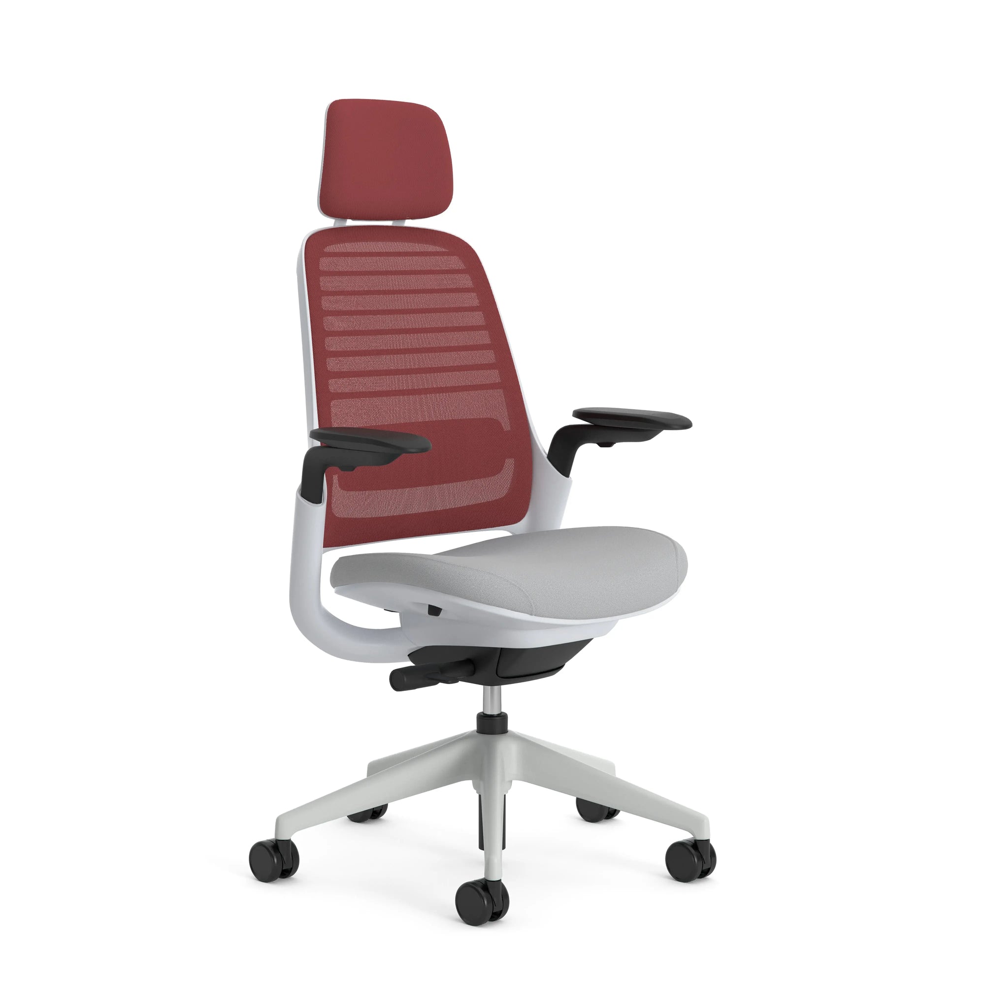 Without headrest / 3D Microknit Scarlet 5T24/Gaja Pearl Grey 2027